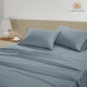 thumbnail image 2 of Casa Platino Sábanas de Tamaño Individual – Sábanas Refrescantes 100% Algodón de 450 Hilos, Ropa de Cama de Hotel de Lujo, Acabado Satinado, Duraderas y Cómodas para un Sueño Reparador – Azul Francés, 2 of 6