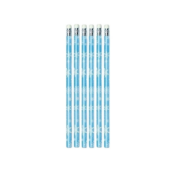 Crayon de Noël Flocon de Neige (Lot de 4)