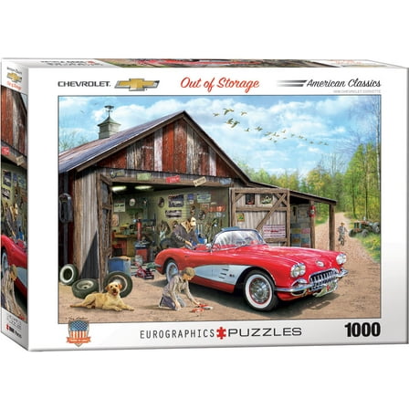 Out of Storage (1959 Corvette) by Greg Girdano 1000-Piece Puzzle