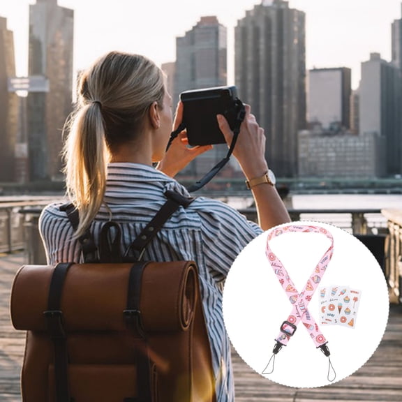 LULULION Instant Camera Accessories Kit Adjustable Strap and Stickers