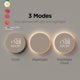 thumbnail image 3 of Mooas Luna Llena Led Silencioso Reloj De Pared Digital De Madera con Control Remoto Luz De Fondo Luz Nocturna Reloj De Pared De Madera Digital Amanecer Alarma Melodía 5 Niveles Brillo Moderno Decorati, 3 of 9
