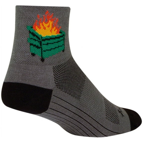 SockGuy 2020 Classic Socks - 3", Gray/Black, Small/Medium