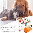 thumbnail image 3 of 28 Uds juguete para gatos túnel falso ratón menta bola de pescado pluma palo juego Kit Likrtyny Mascotas, 3 of 9