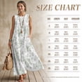 thumbnail image 7 of Xixirimido Green Roses Toile Print Women Maxi Dresses Casual Summer Dresses Tank Long Flowy Sleeveless Sundresses with Pockets Beach Vacation Outfits, XX-Large, 7 of 7