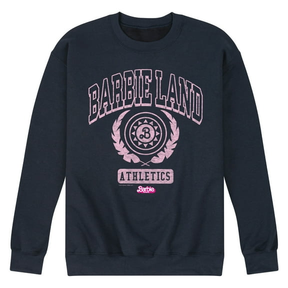 Barbie the Movie - Barbie Land Athletics - Men's Crew Neck Fleece Pullover