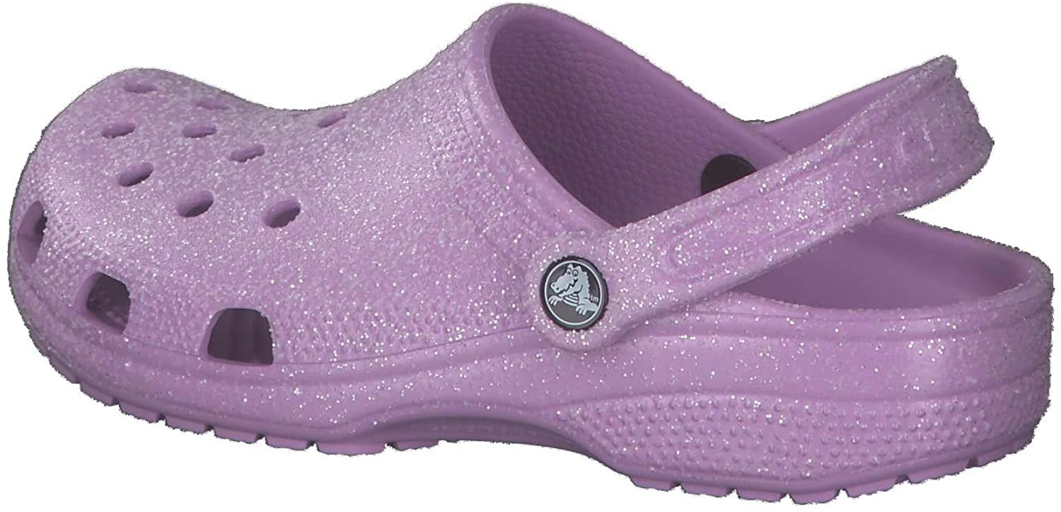Crocs Unisex-Adult Classic Clog Retired Colors Water Comfortable Slip on  Shoes 9 Women/7 Men Orchid Glitter