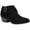 Black, variant on STYLE & COMPANY Womens Beige Cushioned Buckle Accent Willoww Round Toe Block Heel Zip-Up Booties 5 M