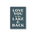 thumbnail image 2 of Lake Love Novelty Decor, Metal Wall Sign - 10x14 Inches, 2 of 4