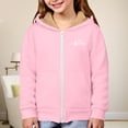 thumbnail image 7 of CPNG Boys Girls Fleece Jacket Love Heart Print Hoodie Thermal Warm Sherpa Pullover Lined Long Sleeve Full Zip Up Hooded Sweatshirt Kids Fall Winter Jackets, 7 of 7