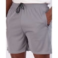 thumbnail image 3 of 4 Pack Men's Mesh 5" Zipper Athletic Workout Running Basketball Gym Shorts, 3 of 6