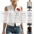 thumbnail image 3 of Karymi Womens Workout Tops Red Rose Print Sleeveless Vest, Stand Collar Full Zip Front Slim Fitted Cropped Waistcoat, Casual Layering Jacket Plus Size Tops for Women, 3 of 8