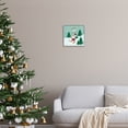 thumbnail image 2 of Stupell Industries Let It Snow Santa Snowshoeing Holiday Painting Gray Framed Art Print Wall Art, 2 of 7