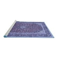 thumbnail image 2 of Ahgly Company Machine Washable Indoor Square Persian Blue Traditional Area Rugs, 3' Square, 2 of 4