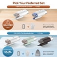 thumbnail image 2 of Newbealer Vaporizador de viaje de doble voltaje, 120V/220V vaporizador de mano para ropa, vapor horizontal y vertical de 1200W, calentamiento de 20 segundos, plegable, removedor de arrugas de ropa, 2 of 9