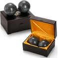 thumbnail image 1 of Bamboohart Set of 4 Marble Stone Baoding Balls  2 Inch Meditation Balls with Box  Chinese Health Exercise Massage Ball for Hands  Stress Relief  Jade Green, 1 of 6