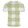 thumbnail image 5 of Zylanna Men's Short Sleeve T-Shirts, Summer Lightweight Crew Neck Plaid Daily leisure Tops for Men Multicolor Size S, 5 of 5