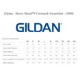 thumbnail image 2 of Gildan Unisex Heavy Blend Fleece Crewneck Sweatshirt | 8oz Pullover Casual Long Sleeve Shirt, Size XL, Black, 2 of 5