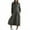 Black, variant on Cocktail Dresses for Women Flapper Dresses Fashion Women's Casual Solid Color Long Sleeve Turndown Collar Dress Gray XL