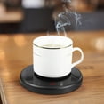 thumbnail image 6 of kkbbma under $5 Ceramic Cup Warmer, Ceramic Mug Warmer Heating Pad, 55℃ Constant Temperature Cup Warmer, Coffee Tea Beverage Warmer Plate, Office Desk Home Appliance, 6 of 7