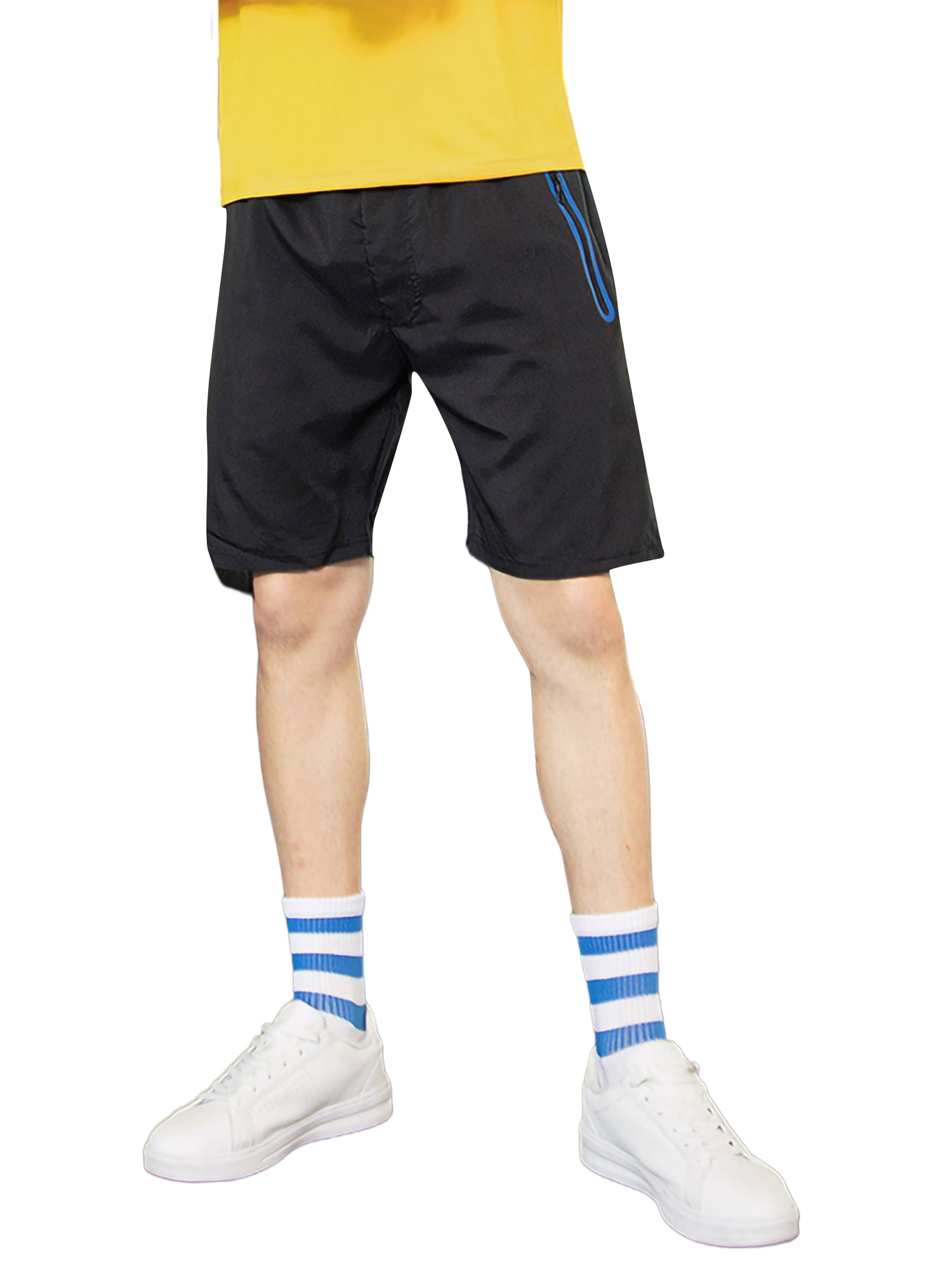 Activewear Mens Shorts with Drawstring and Regular Waist 