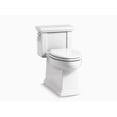 thumbnail image 2 of Tresham 1-piece 1.28 GPF Single Flush Elongated Toilet with AquaPiston Flush Technology in White, 2 of 8
