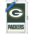 thumbnail image 3 of NFL Green Bay Packers - Logo 21 Wall Poster, 22.375" x 34", Framed, 3 of 3