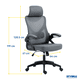 thumbnail image 2 of Silla de oficina ejecutiva ergonómica Styrka Giratoria Gerencial Color Gris, 2 of 6