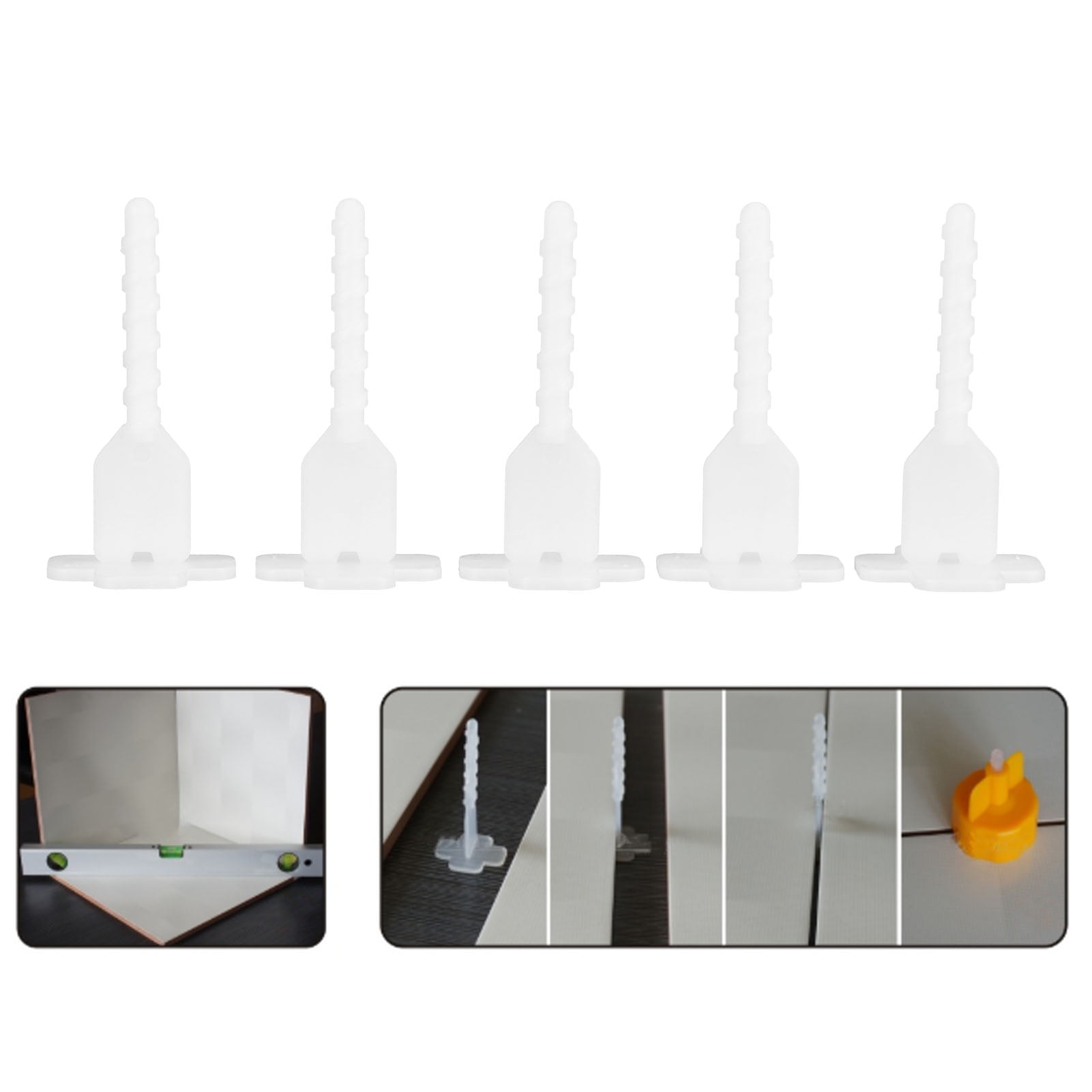 Cergrey Tile Leveling Tool,Tiling Accessory,100Pcs Tile Leveling System Ceramic Tile Leveler Spacers For Wall Floor Tiling Installation