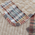 thumbnail image 3 of Green Essen 3-Piece Beige Plaid Coverlet Set, Queen, 3 of 7
