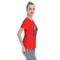 thumbnail image 5 of ALLNOB Women's Standard Short Sleeve T-Shirt 150g Red, 5 of 8