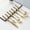 Gold, variant on Stainless Steel Cutlery Set with Pearl Ceramic Handle | Western Style Knife Fork Spoon Combo | Flatware Utensils for Dining | Kitchen and Tableware Set for Home Parties Weddings | 1 Piece