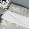 thumbnail image 4 of Designart 'Luxury geometric fall leaves pattern' Mid-Century Modern Duvet Cover Set, 4 of 4