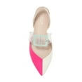 thumbnail image 4 of Cecelia New York Deacon Sandals Neon Pink Alabaster Pointed Clear Slingback Flat, 4 of 6