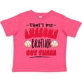 thumbnail image 3 of Inktastic That's My Awesome Brother out There with Baseballs Boys or Girls Toddler T-Shirt, 3 of 5