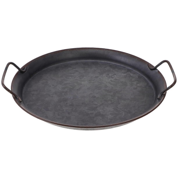 1pc Household Storage Tray Food Serving Tray Jewelry Storage Tray (Black)