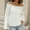 C-White285, variant on JIAYUE Knit Sweater For Women Solid Color Long Sleeve One Shoulder Boat Neck Relaxed Fit Knitwear Pullover For Ladies Soft Comfy Seasonal Loungewear