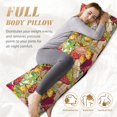 thumbnail image 3 of Yiaed Body Pillow Cover, Ultra Soft Microfiber Pillowcases, Breathable Long Pillow Case, Envelope Closure-Bright Mushrooms (20x54 inch)（Pillow core not included）, 3 of 5
