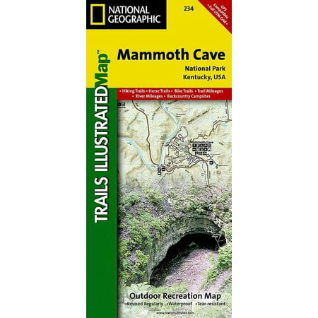 National Geographic Trails Illustrated M Mammoth Cave National Park Map, Book 234, (Paperback)