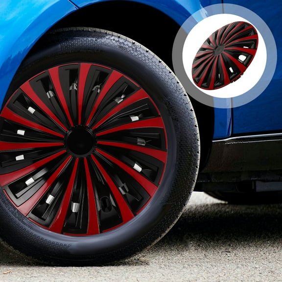 Raindrops 1Pcs Multi-Colored Plastic Car Hubcap for Wheel Caps 12-Inch