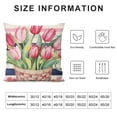 thumbnail image 5 of COMIO Spring Easter Pillow Covers Easter Decorations for Home Tulip Floral Pillows Bunny Easter Throw Pillows Spring Easter Farmhouse Decor, 5 of 5