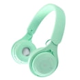 thumbnail image 3 of Monstrate Auriculares Bluetooth 5,0, auriculares inalámbricos con montaje en la cabeza, auriculares recargables con tarjeta TF y micrófono, auriculares Cables de audio/vídeo verde, 3 of 8