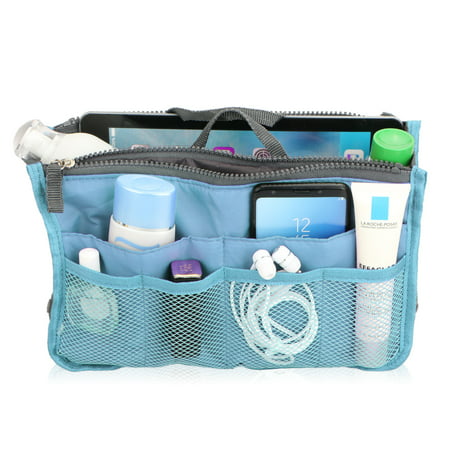 Travel Insert Handbag, Handbag Organizer Multi-Pocket Travel Cosmetic Makeup Purse Insert Liner Pouch Organizer Bag in