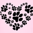 thumbnail image 3 of CafePress - Paws Heart Kids Light T Shirt - Light T-Shirt Kids XS-XL, 3 of 4