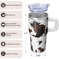 thumbnail image 3 of Double Wall 20oz Geometric Stainless Steel Tumbler with Handle, Insulated Travel Coffee Mug Leak Proof Lid and Straw, 3 of 5