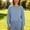 Light Blue, variant on Danhjin Cropped Sweatshirts for Women Solid Color Fashion Crew Neck Pullover Tops Long Sleeve Loose Fall Winter Casual Comfy Soft Shirts