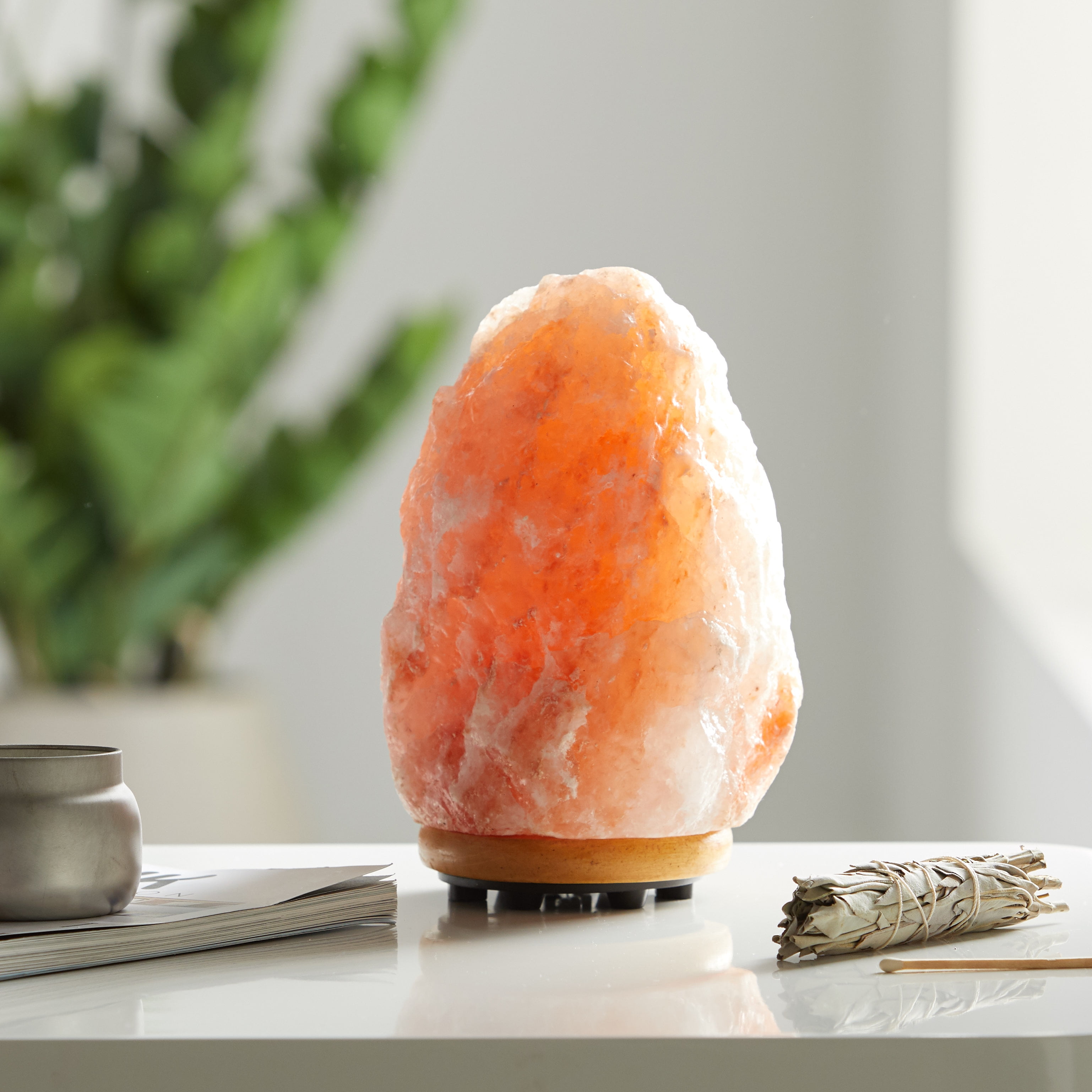 Himalayan Glow Salt Lamp - Natural Hand Carved Himalayan Lamp ETL Certified Dimmer Switch, 4-6 lbs - Walmart.com