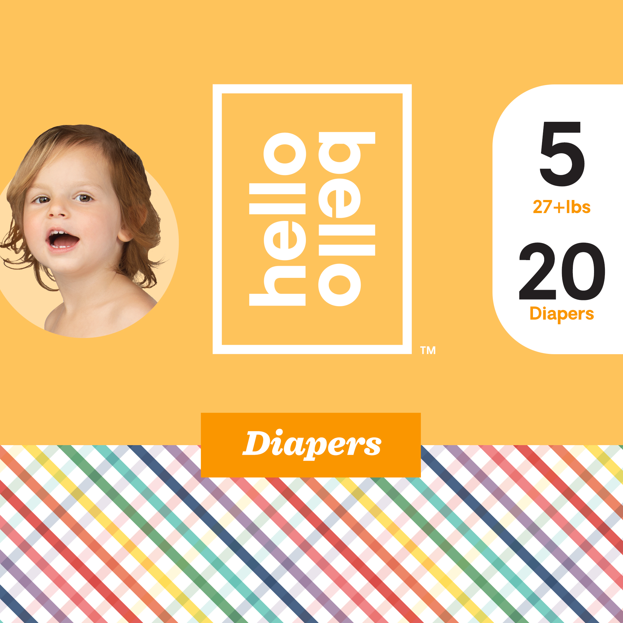 Hello Bello Diapers Colorful Summer Size 5 (20ct)