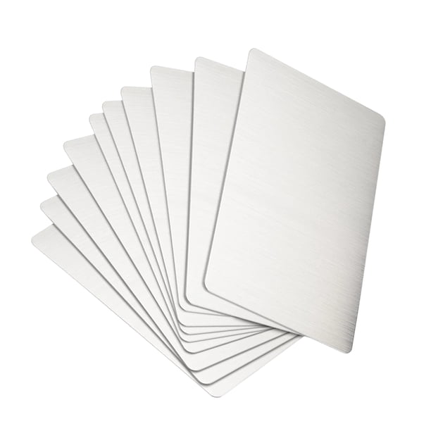 Hojas en blanco de sublimación Sunnimix Aluminio 10 Piezas