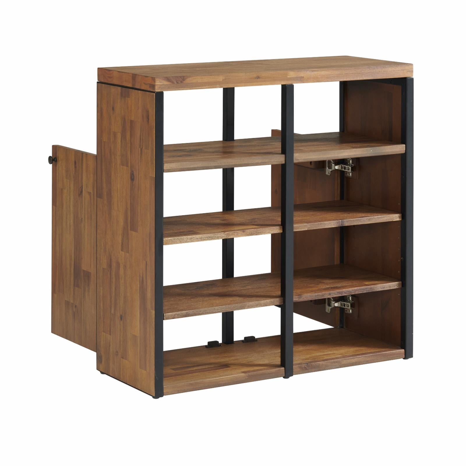 Alaterre Furniture Lloyd 31"W Shoe Storage Cabinet, Natural