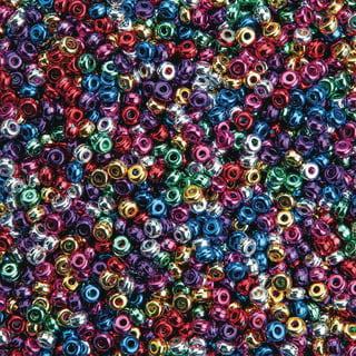 S&S Worldwide Acrylic Element Beads, 1/2 lb, Bag of 1100, Assorted Purple  Colors and Shades